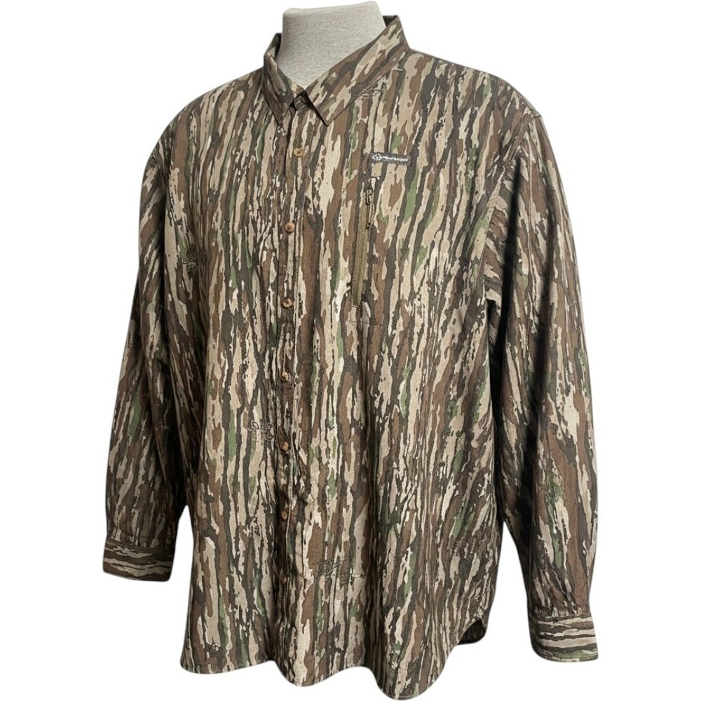 Realtree Camouflage UPF 50+ Long Sleeve Hunting Shirt Men's 4XL